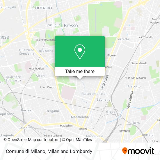 Comune di Milano map