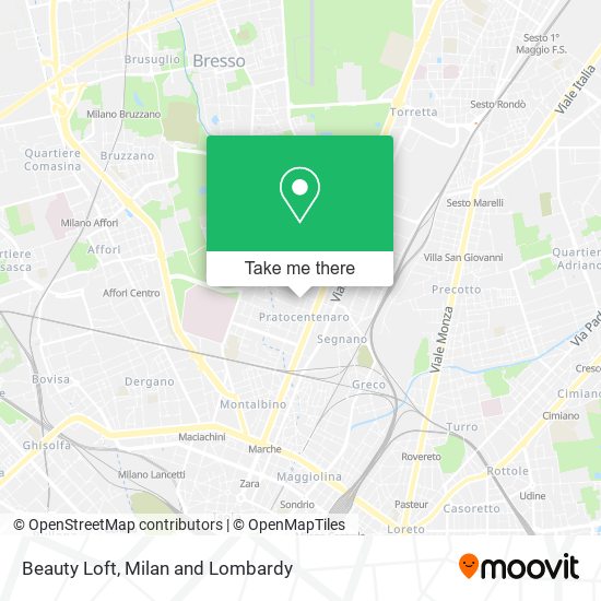 Beauty Loft map