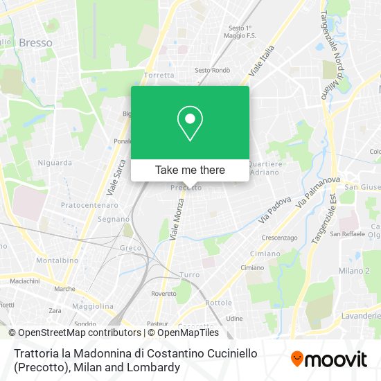 Trattoria la Madonnina di Costantino Cuciniello (Precotto) map