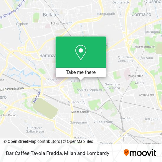 Bar Caffee Tavola Fredda map