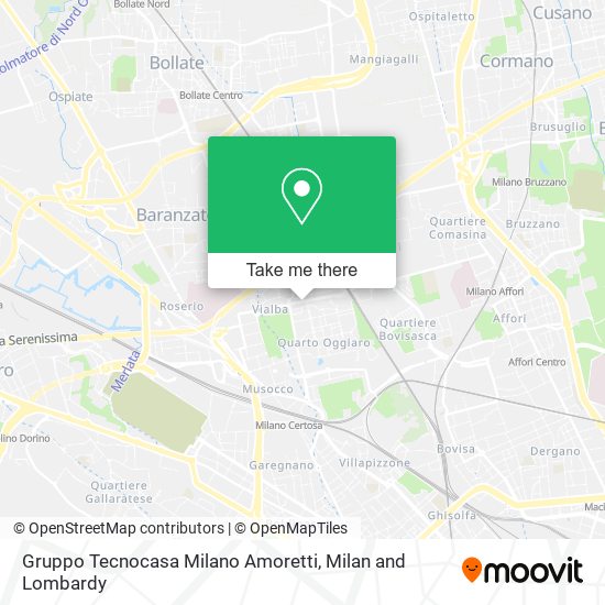 Gruppo Tecnocasa Milano Amoretti map