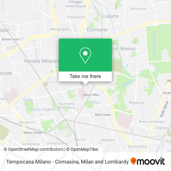 Tempocasa Milano - Comasina map