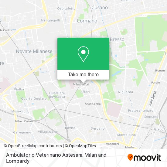 Ambulatorio Veterinario Astesani map
