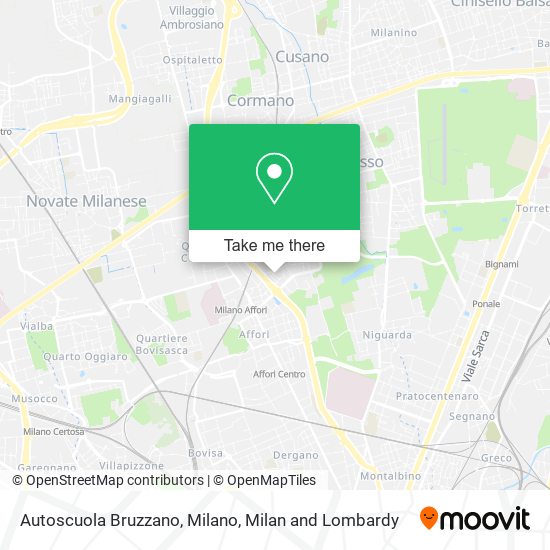 Autoscuola Bruzzano, Milano map