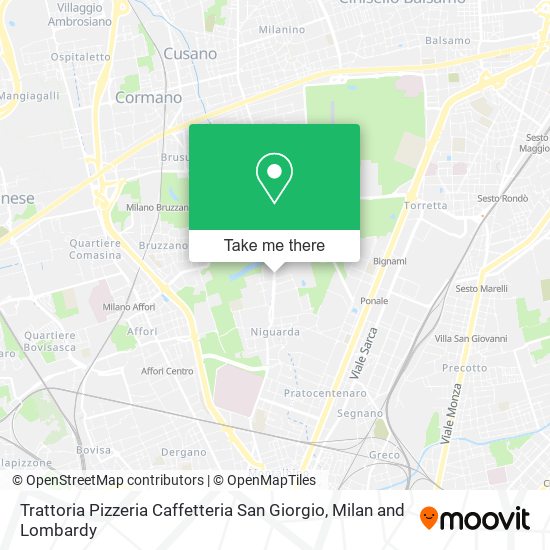 Trattoria Pizzeria Caffetteria San Giorgio map