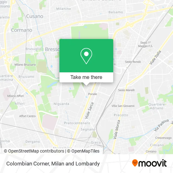 Colombian Corner map