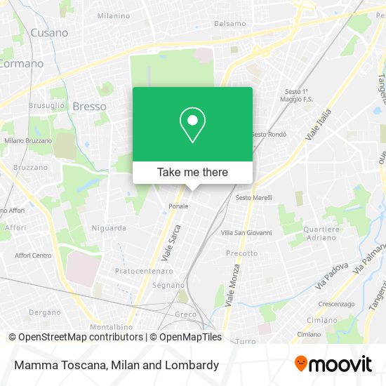 Mamma Toscana map