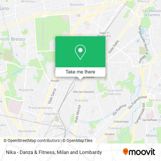 Nika - Danza & Fitness map