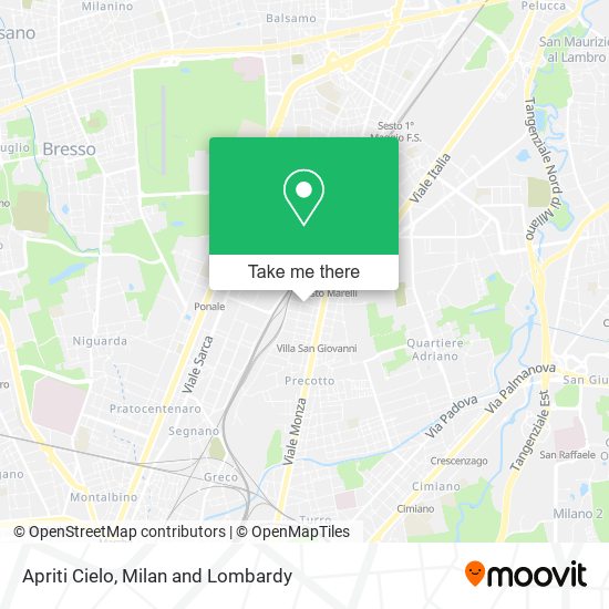 Apriti Cielo map