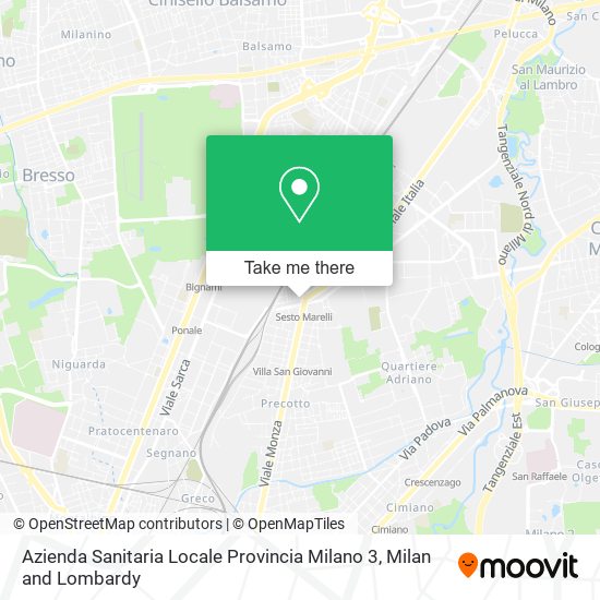 Azienda Sanitaria Locale Provincia Milano 3 map