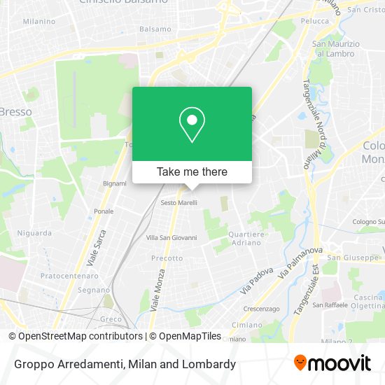 Groppo Arredamenti map