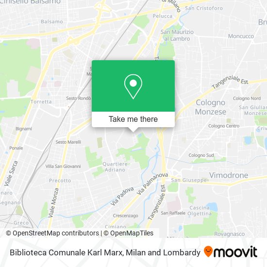 Biblioteca Comunale Karl Marx map