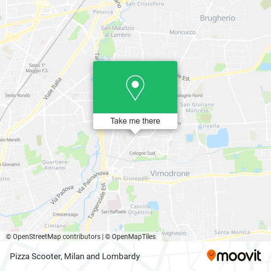 Pizza Scooter map
