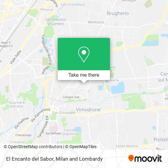 El Encanto del Sabor map