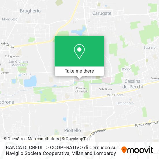 BANCA DI CREDITO COOPERATIVO di Cernusco sul Naviglio Societa' Cooperativa map