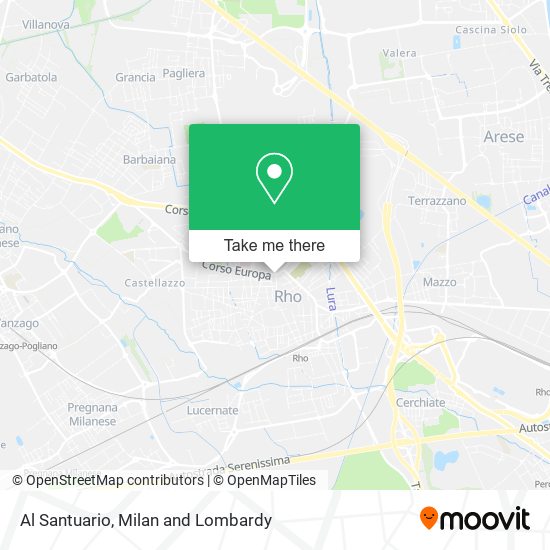 Al Santuario map