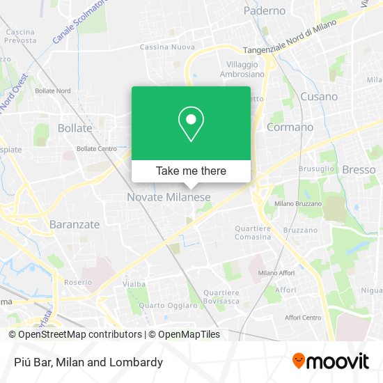Piú Bar map