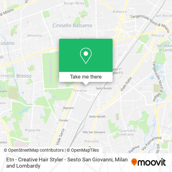 Etn - Creative Hair Styler - Sesto San Giovanni map