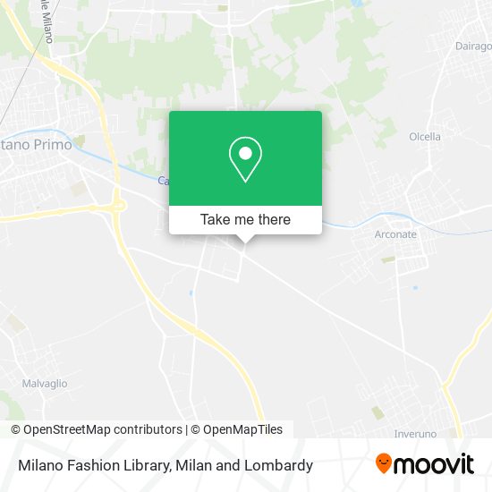 Milano Fashion Library map