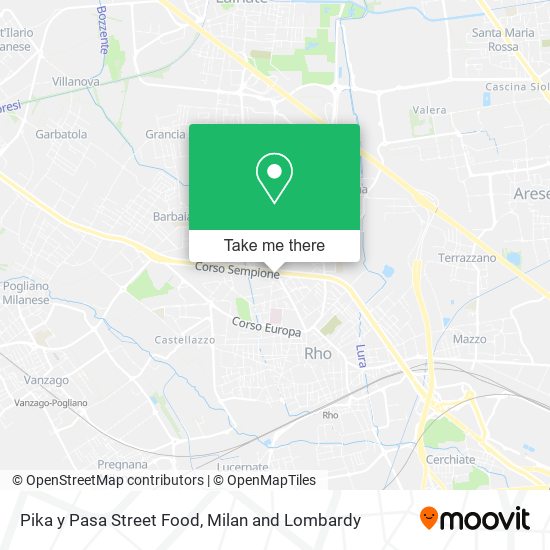 Pika y Pasa Street Food map
