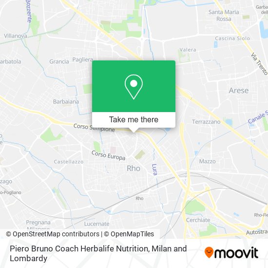 Piero Bruno Coach Herbalife Nutrition map