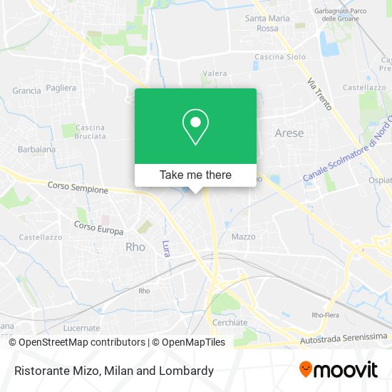 Ristorante Mizo map