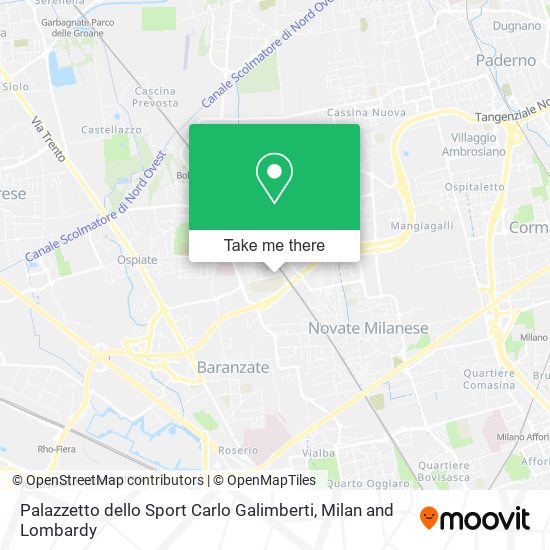 Palazzetto dello Sport Carlo Galimberti map