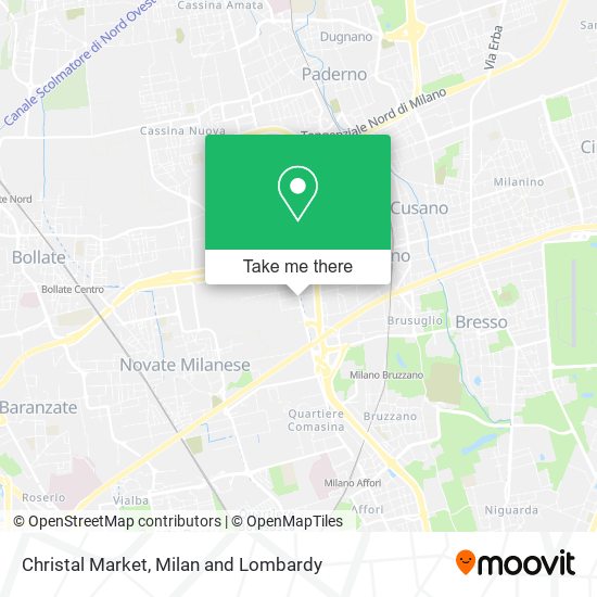 Christal Market map