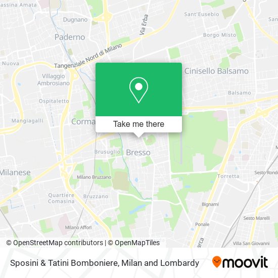 Sposini & Tatini Bomboniere map