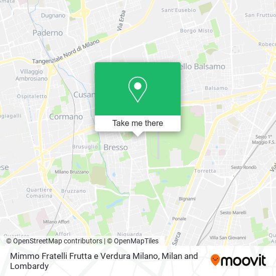 Mimmo Fratelli Frutta e Verdura Milano map