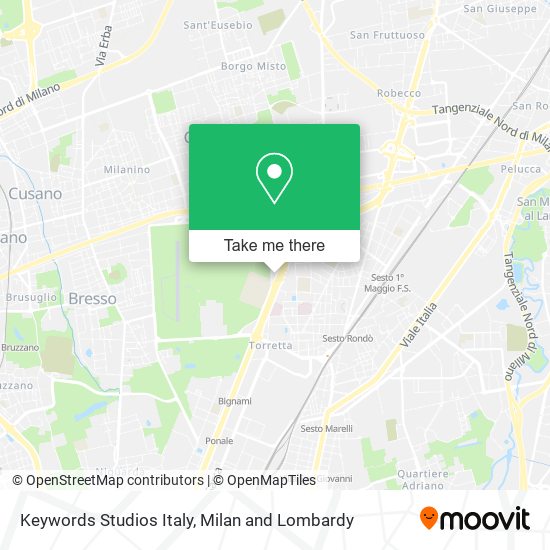 Keywords Studios Italy map