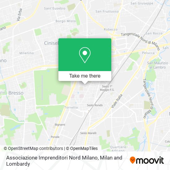 Associazione Imprenditori Nord Milano map