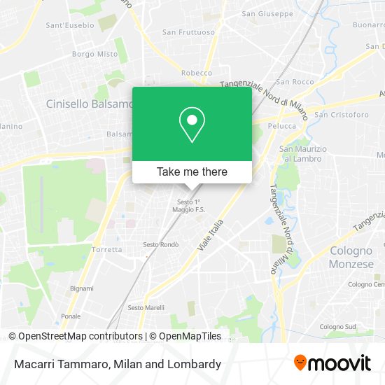 Macarri Tammaro map