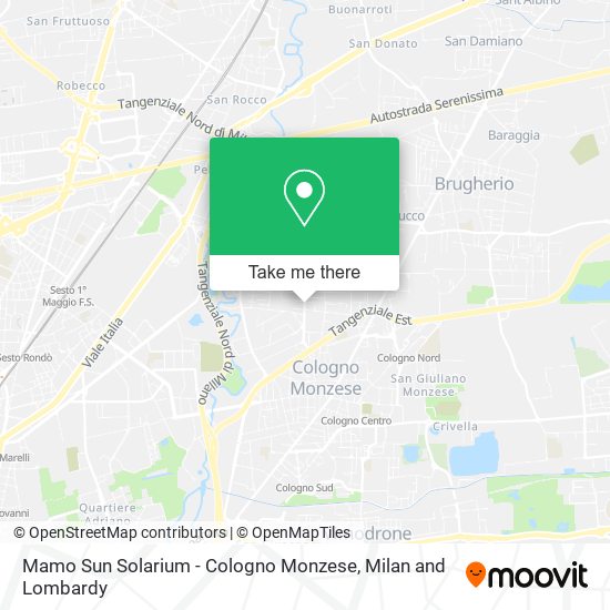 Mamo Sun Solarium - Cologno Monzese map