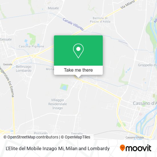 L'Elite del Mobile Inzago Mi map