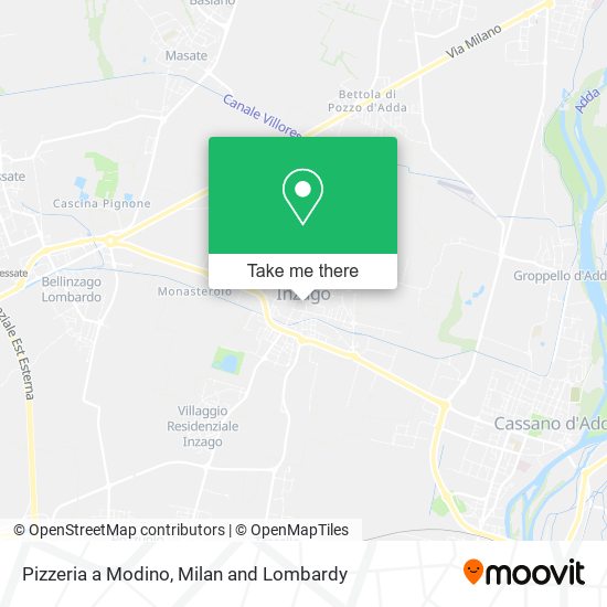 Pizzeria a Modino map