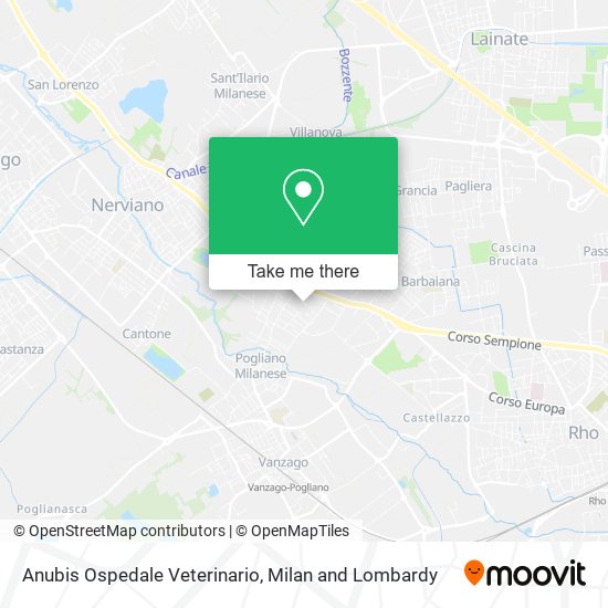 Anubis Ospedale Veterinario map