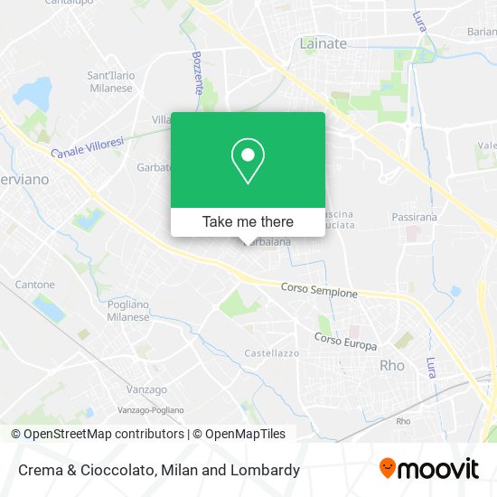 Crema & Cioccolato map