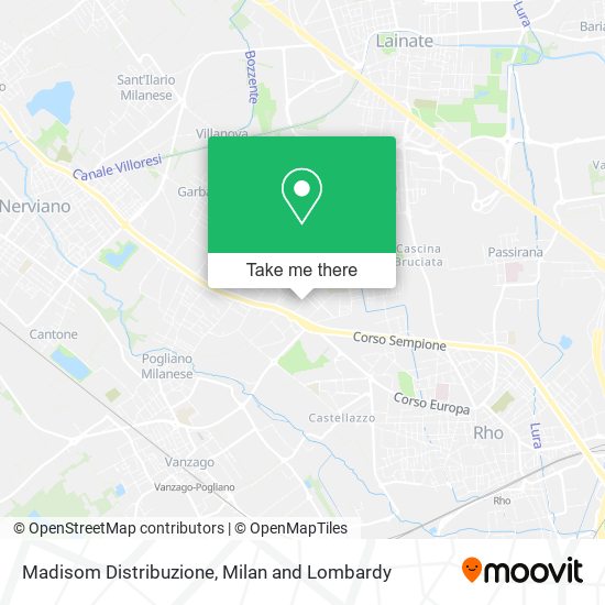 Madisom Distribuzione map