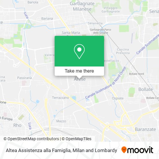 Altea Assistenza alla Famiglia map