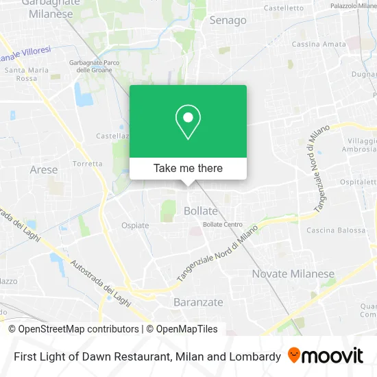 First Light of Dawn Restaurant map