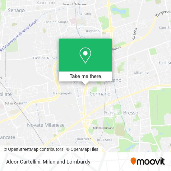 Alcor Cartellini map