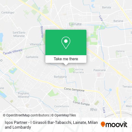 Iqos Partner - I Girasoli Bar-Tabacchi, Lainate map