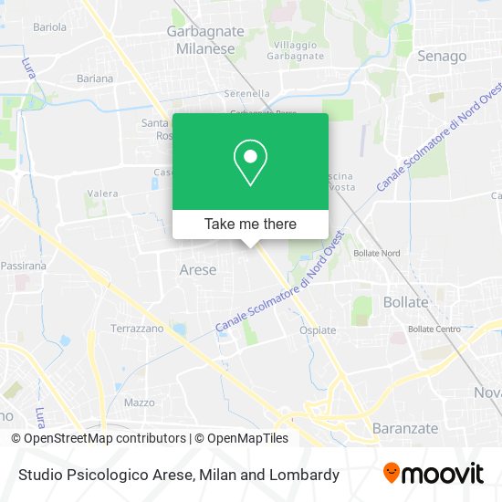 Studio Psicologico Arese map