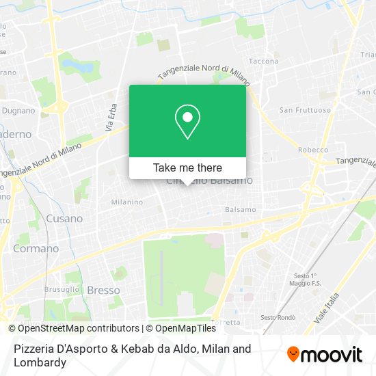Pizzeria D'Asporto & Kebab da Aldo map
