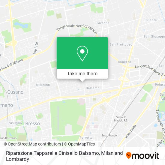 Riparazione Tapparelle Cinisello Balsamo map