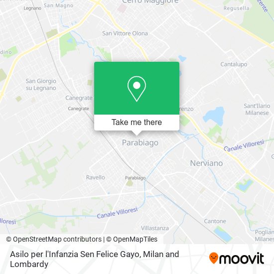Asilo per l'Infanzia Sen Felice Gayo map