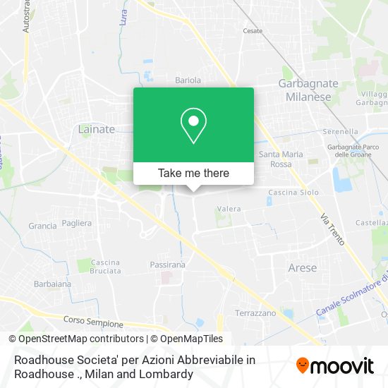 Roadhouse Societa' per Azioni Abbreviabile in Roadhouse . map