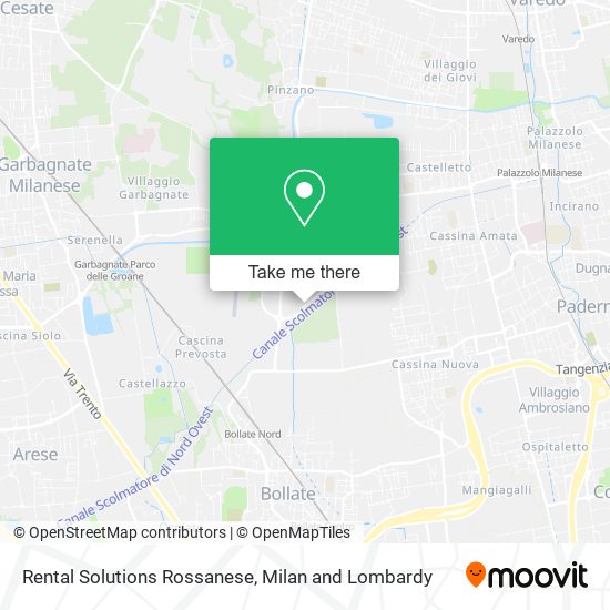 Rental Solutions Rossanese map