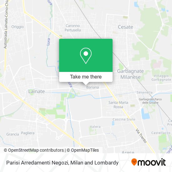 Parisi Arredamenti Negozi map